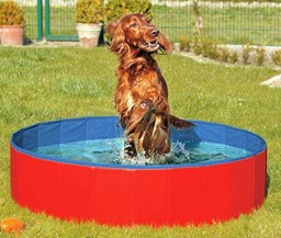 Bild von Karlie DOGGY POOL der Swimmingpool für Hunde - Rot-Blau - 80 cm